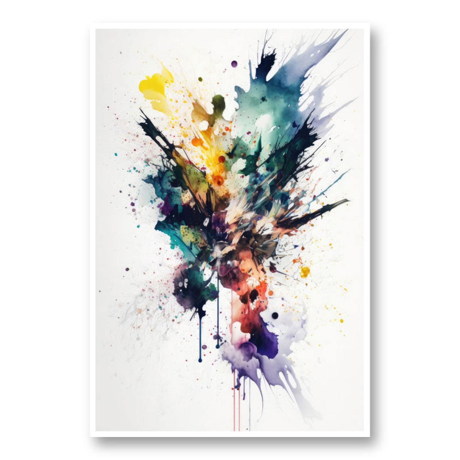 Ink Splash Abstract 34 Art Print