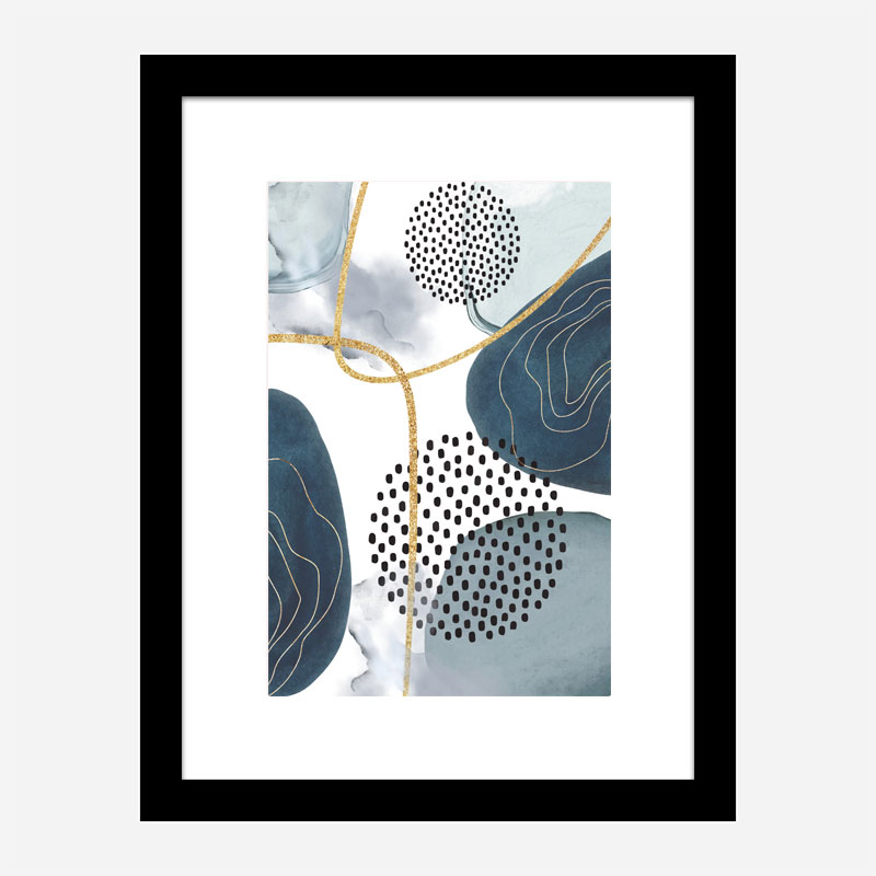 Shapley Blue Abstract Art 