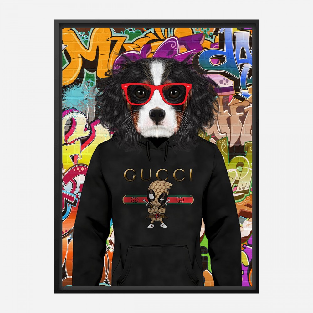 gucci king hoodie