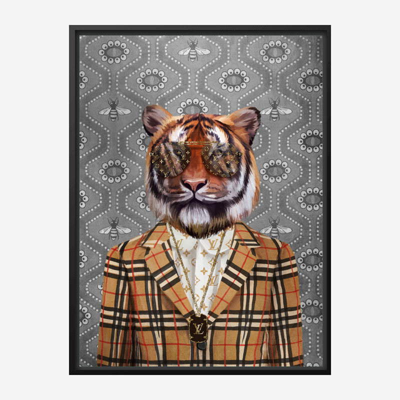 Fashion Victim Tiger Art Print