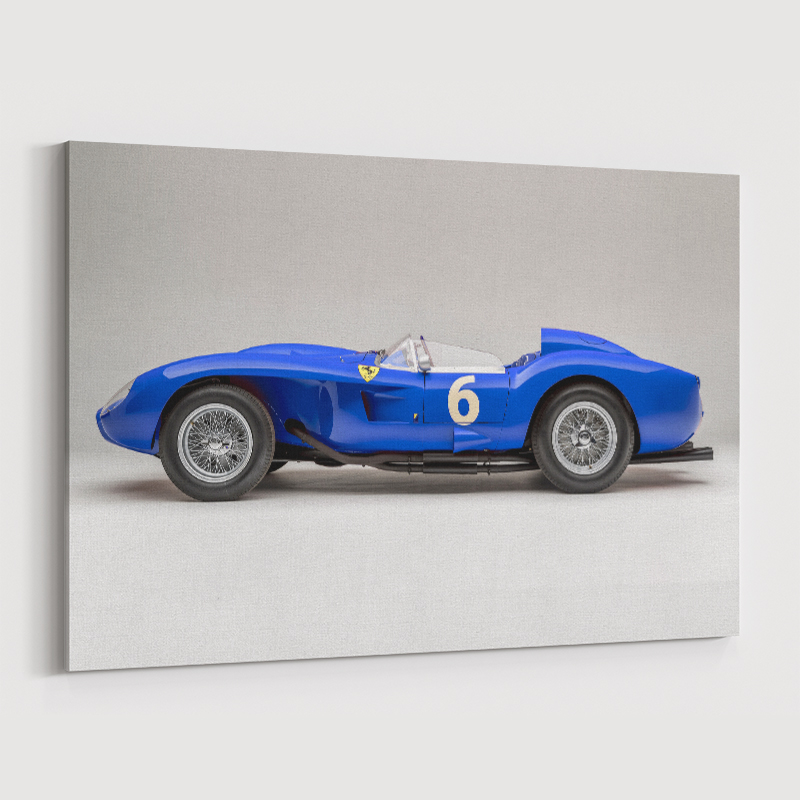 Ferrari 250 Testa Rossa in Blue Wall Art