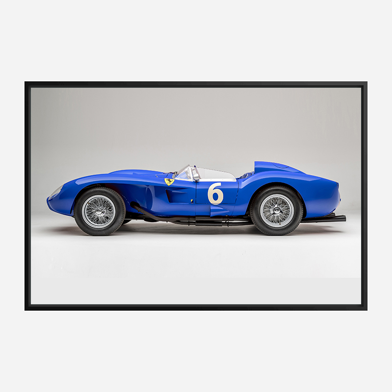 Ferrari 250 Testa Rossa in Blue Wall Art