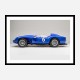 Ferrari 250 Testa Rossa in Blue Wall Art