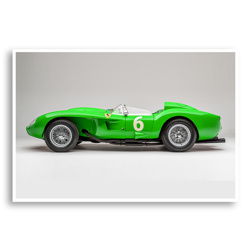 Ferrari 250 Testa Rossa in Green Wall Art