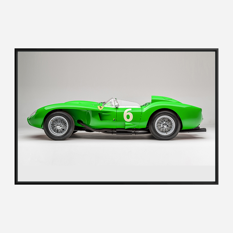 Ferrari 250 Testa Rossa in Green Wall Art