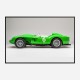 Ferrari 250 Testa Rossa in Green Wall Art