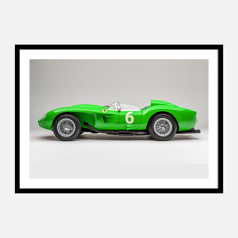 Ferrari 250 Testa Rossa in Green Wall Art