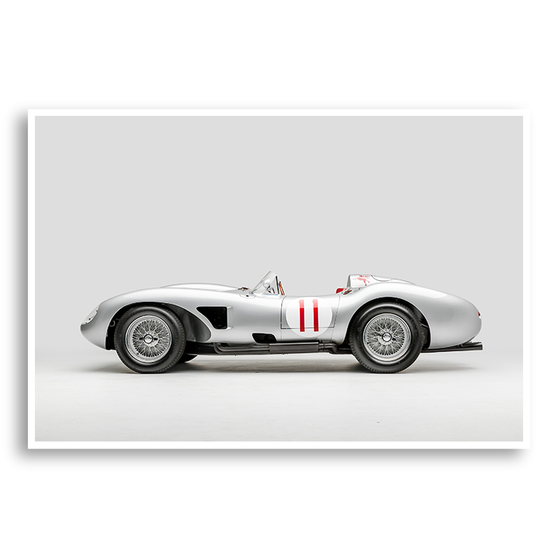 Ferrari 250 Testa Rossa in Silver Wall Art