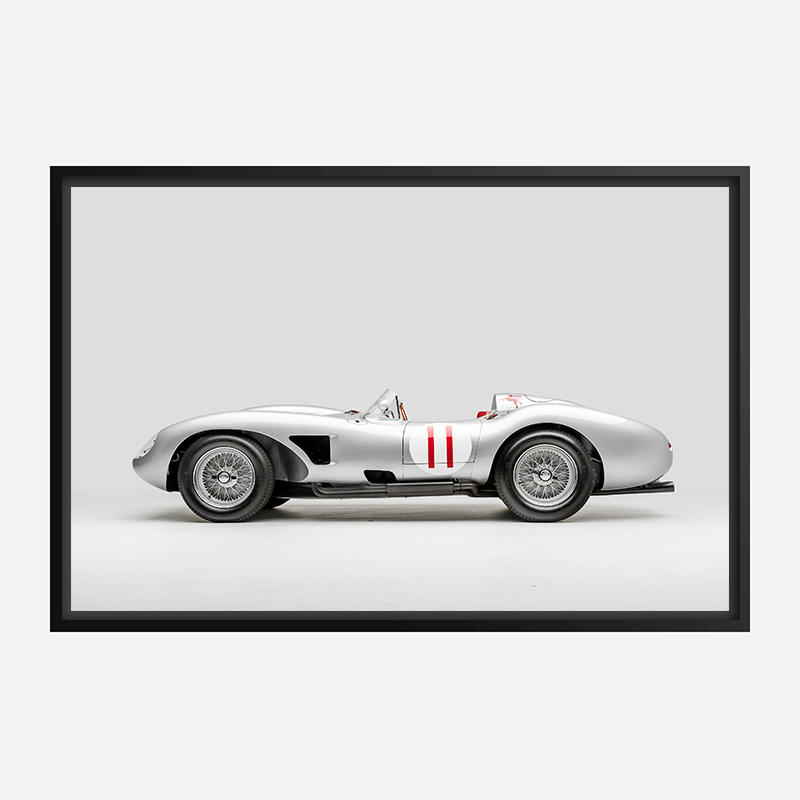 Ferrari 250 Testa Rossa in Silver Wall Art