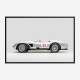 Ferrari 250 Testa Rossa in Silver Wall Art