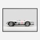 Ferrari 250 Testa Rossa in Silver Wall Art