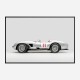 Ferrari 250 Testa Rossa in Silver Wall Art