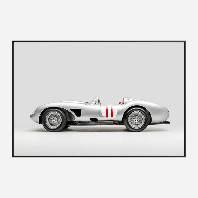 Ferrari 250 Testa Rossa in Silver Wall Art