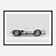 Ferrari 250 Testa Rossa in Silver Wall Art