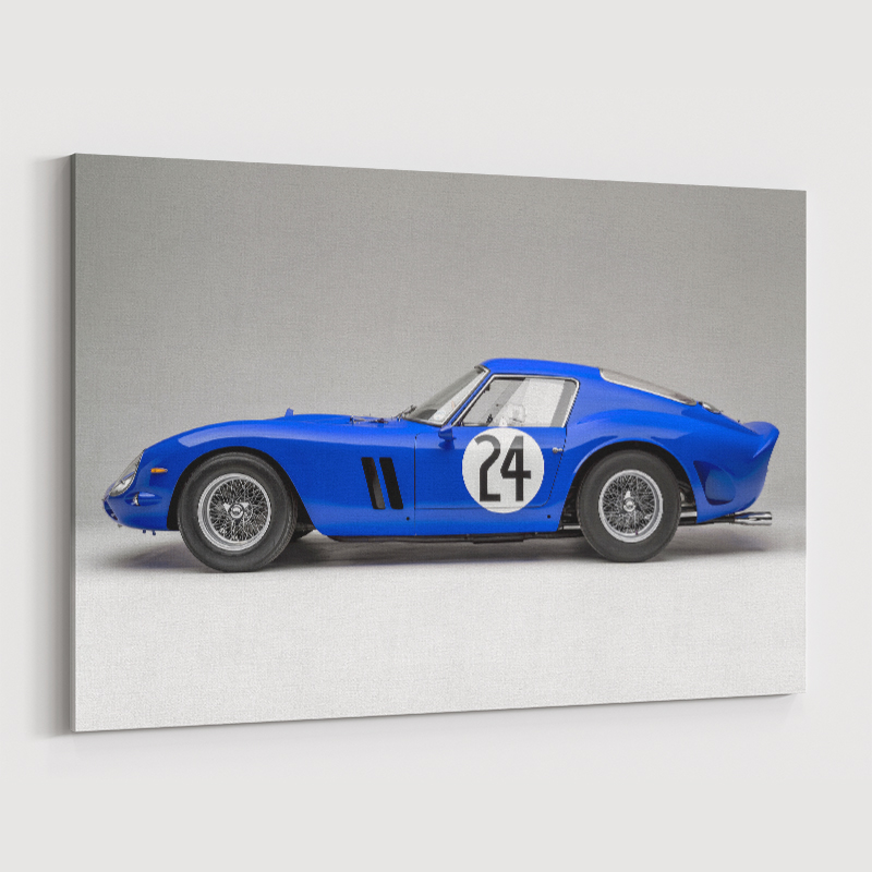 Ferrari 250 GTO in Blue Wall Art