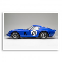 Ferrari 250 GTO in Blue Wall Art