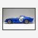 Ferrari 250 GTO in Blue Wall Art