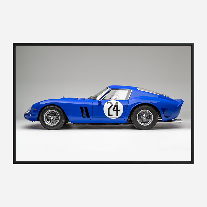 Ferrari 250 GTO in Blue Wall Art