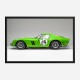 Ferrari 250 GTO in Green Wall Art