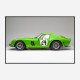 Ferrari 250 GTO in Green Wall Art