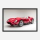 Ferrari 250 Testa Rossa in Red Wall Art