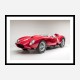 Ferrari 250 Testa Rossa in Red Wall Art