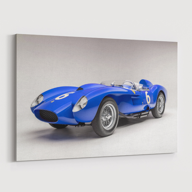 Ferrari 250 Testa Rossa in Blue Wall Art