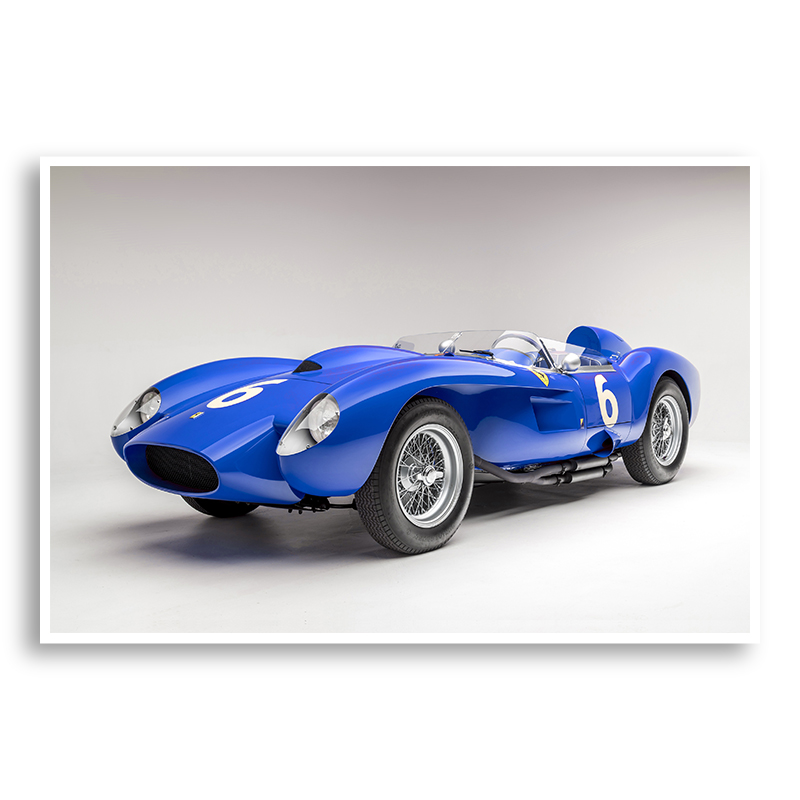 Ferrari 250 Testa Rossa in Blue Wall Art