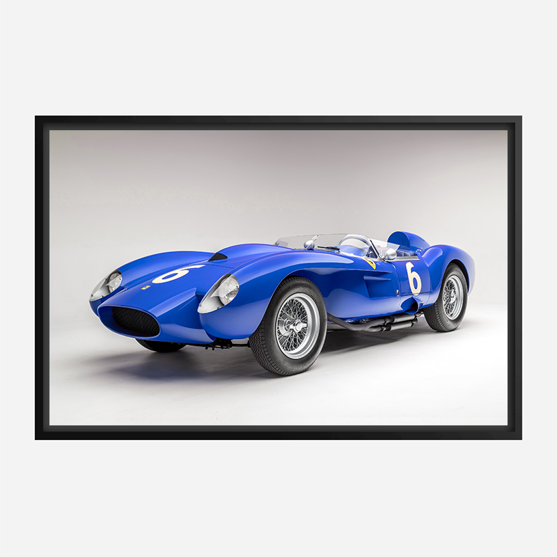 Ferrari 250 Testa Rossa in Blue Wall Art