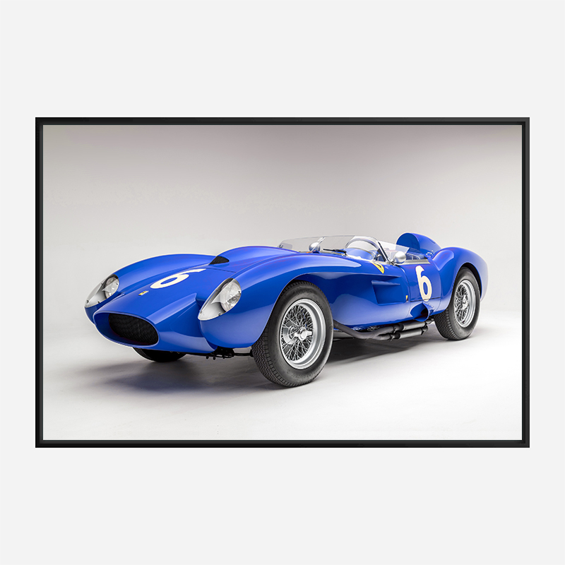 Ferrari 250 Testa Rossa in Blue Wall Art