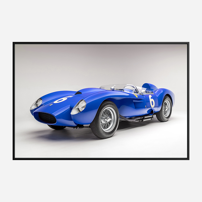 Ferrari 250 Testa Rossa in Blue Wall Art