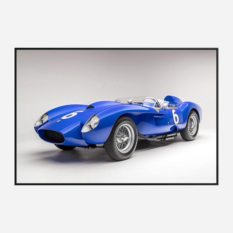 Ferrari 250 Testa Rossa in Blue Wall Art