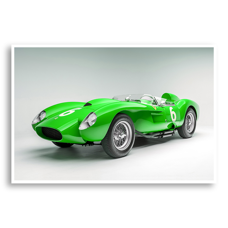 Ferrari 250 Testa Rossa in Green Wall Art