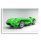 Ferrari 250 Testa Rossa in Green Wall Art