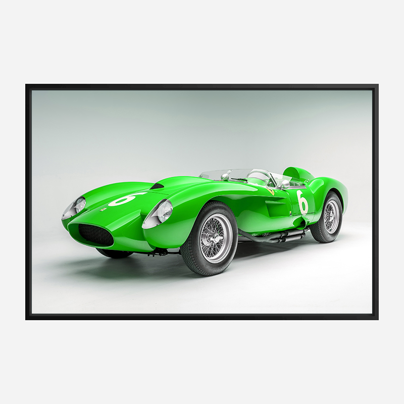 Ferrari 250 Testa Rossa in Green Wall Art