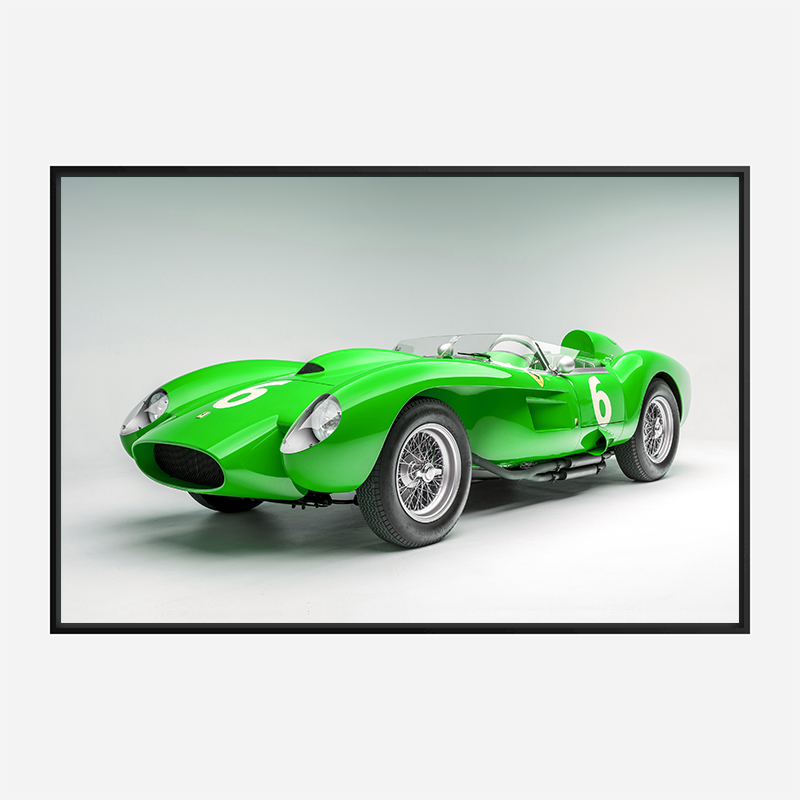 Ferrari 250 Testa Rossa in Green Wall Art