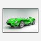 Ferrari 250 Testa Rossa in Green Wall Art