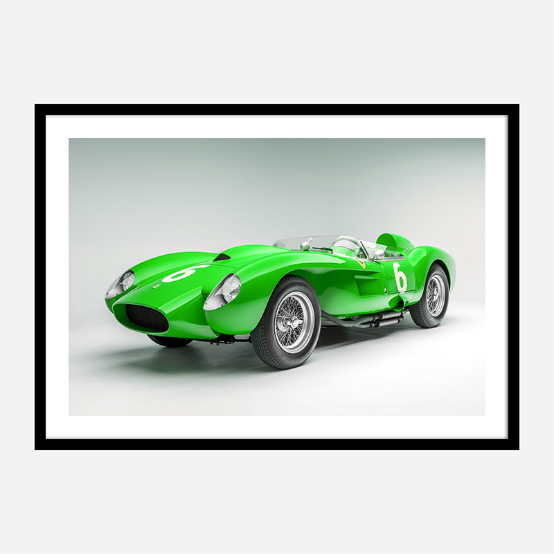 Ferrari 250 Testa Rossa in Green Wall Art