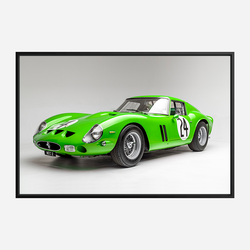 Ferrari 250 GTO in Green Wall Art