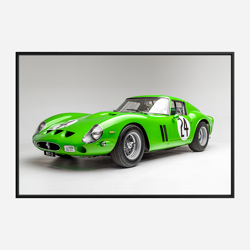 Ferrari 250 GTO in Green Wall Art