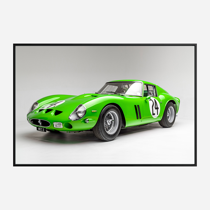 Ferrari 250 GTO in Green Wall Art