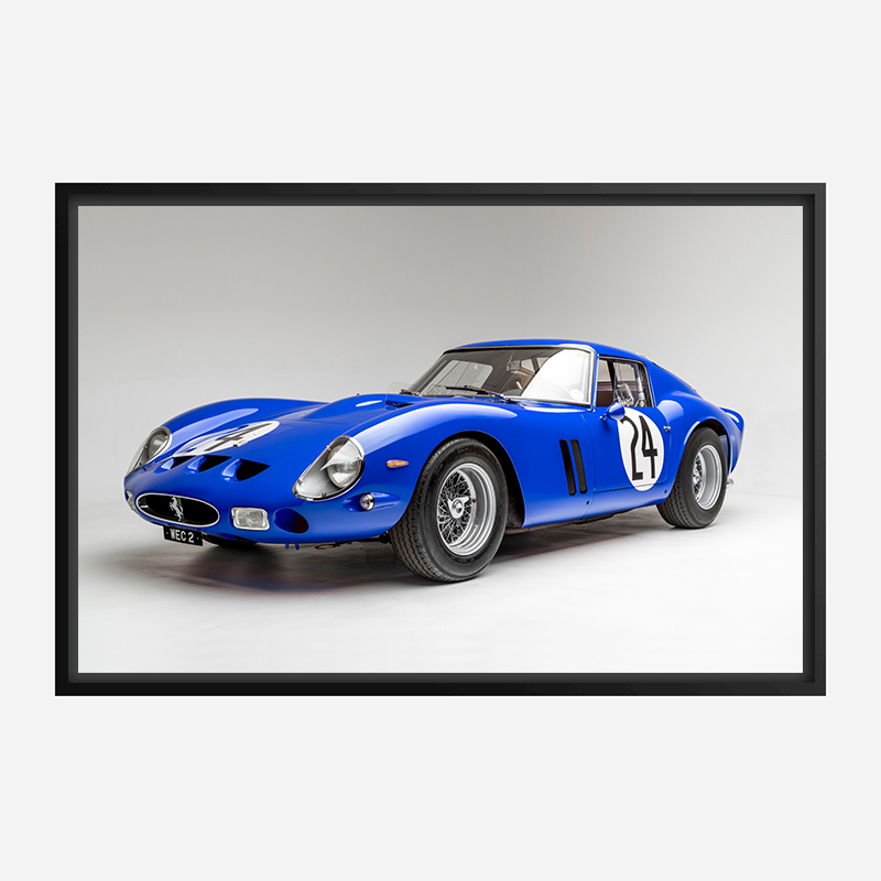 Ferrari 250 GTO in Blue Wall Art