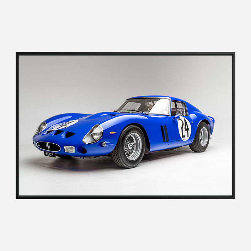 Ferrari 250 GTO in Blue Wall Art