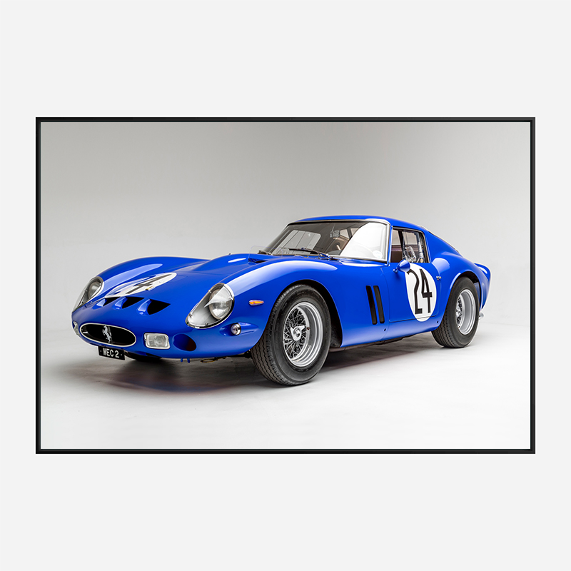 Ferrari 250 GTO in Blue Wall Art