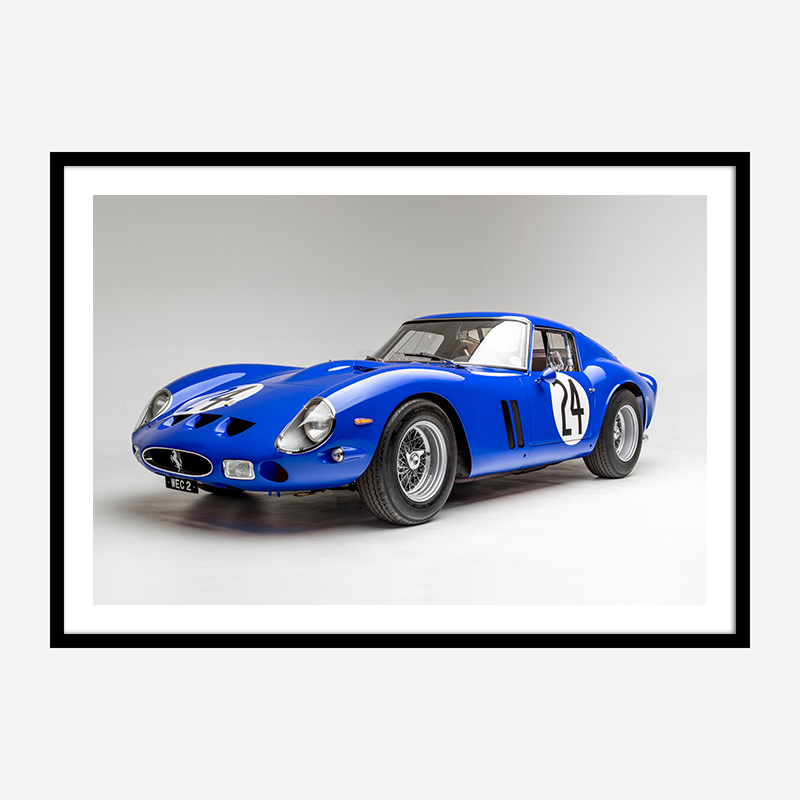 Ferrari 250 GTO in Blue Wall Art