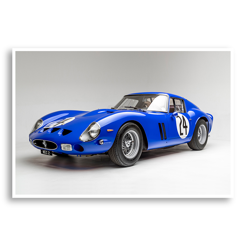 Ferrari 250 GTO in Blue Wall Art