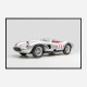 Ferrari 250 Testa Rossa in Silver Wall Art