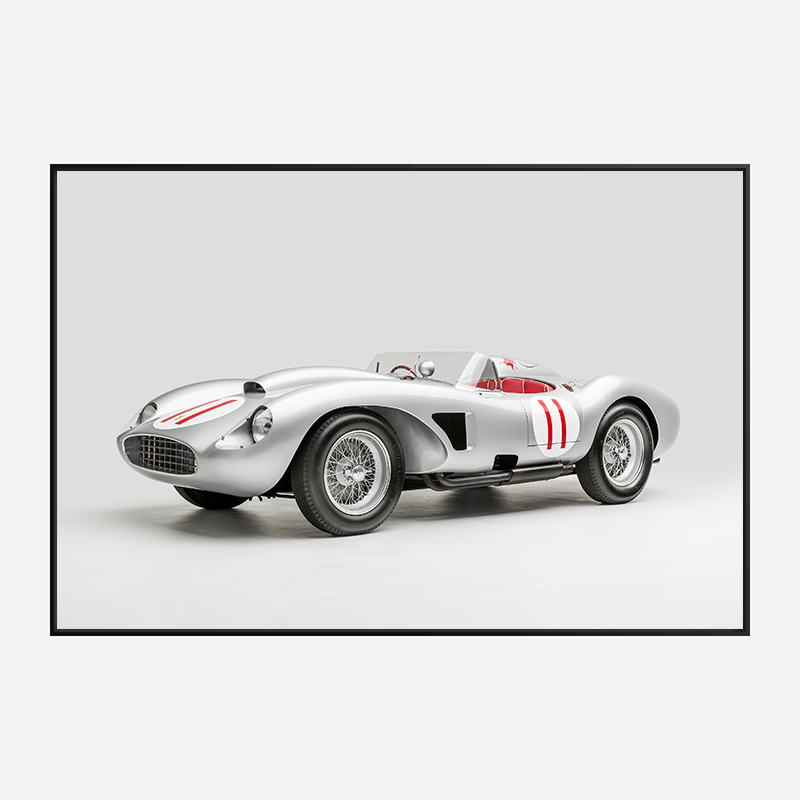 Ferrari 250 Testa Rossa in Silver Wall Art