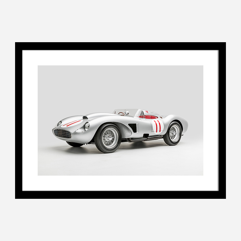 Ferrari 250 Testa Rossa in Silver Wall Art