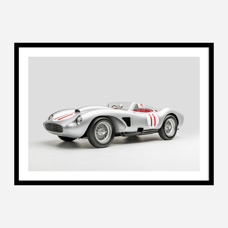 Ferrari 250 Testa Rossa in Silver Wall Art